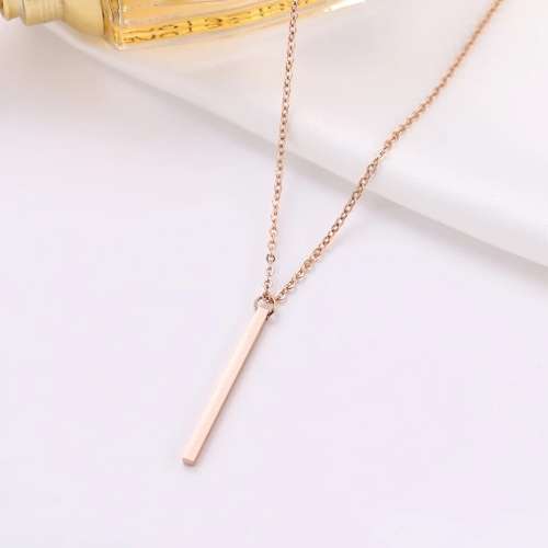RETAIL PRICE: R 1299 (NEVER FADE)Titanium "Stick" Necklace 45 cm  (GOLD ONLY)