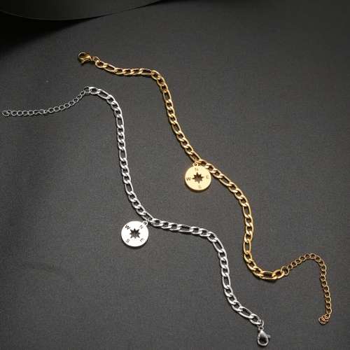 RETAIL PRICE: R 1 599 (NEVER FADE) Titanium "Nautical" Bracelet 18 cm (GOLD ONLY)