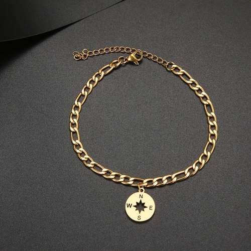 RETAIL PRICE: R 1 599 (NEVER FADE) Titanium "Nautical" Bracelet 18 cm (GOLD ONLY)
