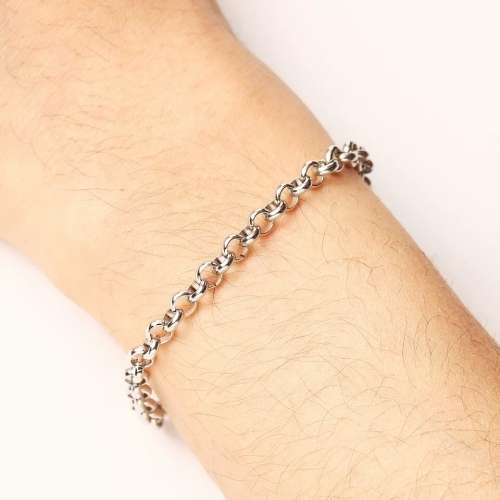 RETAIL PRICE: R 1 399 (NEVER FADE) Titanium Roly Poly Bracelet 22 cm (SILVER ONLY)