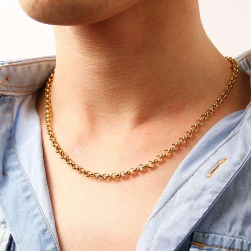 RETAIL PRICE:R1 399 (NEVER FADE) Titanium Roly Poly Necklace 60 cm (GOLD ONLY)
