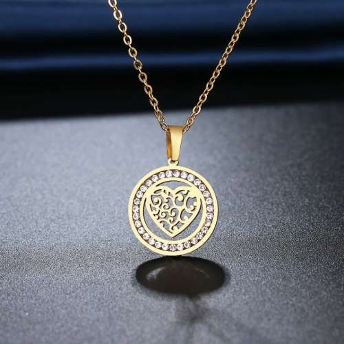 Retail Price:R1 099 (NEVER FADE)Titanium Hearts Necklace 45 cm (GOLD ONLY)