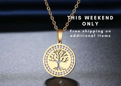 RETAIL PRICE:R1 499 Titanium ( NEVER FADE) "Tree Of Life" Necklace 45 cm (GOLD ONLY)