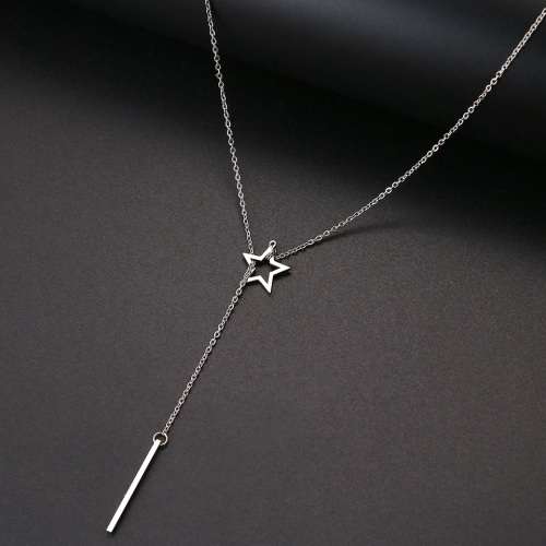 Retail Price: R 1 499 (NEVER FADE) Titanium "Star & Stick" Necklace 60 cm (SILVER ONLY)