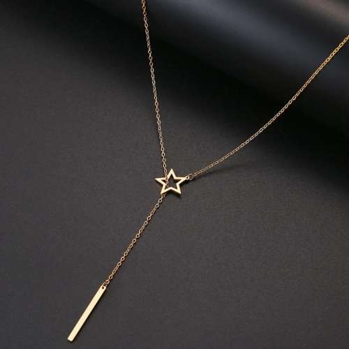 Retail Price: R 1 499 (NEVER FADE) Titanium "Star & Stick" Necklace 60 cm (SILVER ONLY)