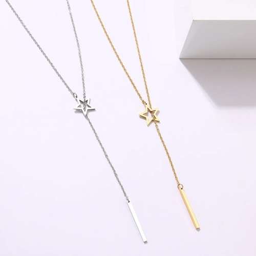 Retail Price: R 1 499 (NEVER FADE) Titanium "Star & Stick" Necklace 60 cm (SILVER ONLY)