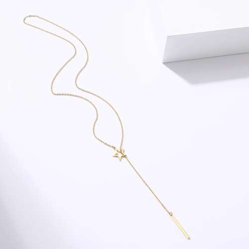 Retail Price: R 1 499 (NEVER FADE) Titanium "Star & Stick" Necklace 60 cm (SILVER ONLY)