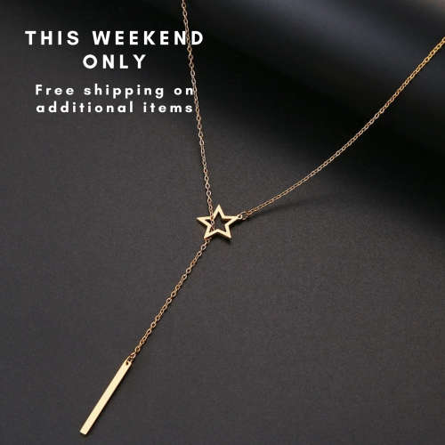 Retail Price: R 1 499 (NEVER FADE) Titanium "Star & Stick" Necklace 60 cm (SILVER ONLY)