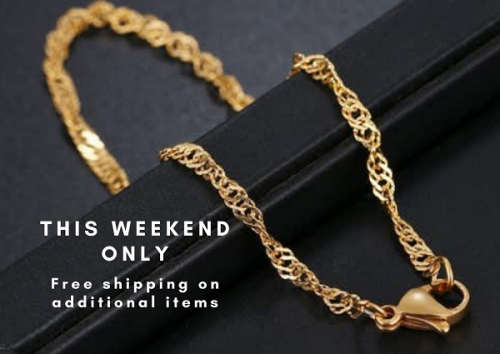 Retail Price: R 1 099 (NEVER FADE) Titanium Singapore Bracelet 22 cm (GOLD ONLY)