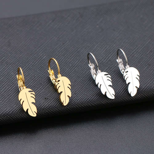 Titanium "Feather" (NEVER FADE) Earrings (SILVER ONLY)