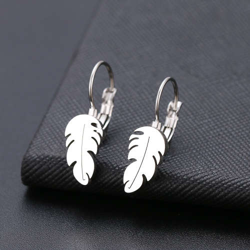 Titanium "Feather" (NEVER FADE) Earrings (SILVER ONLY)