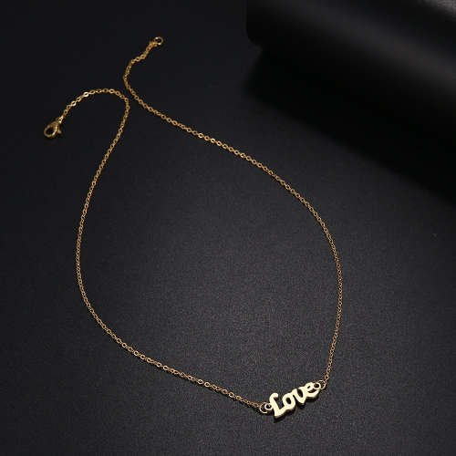 Retail Price:R1 099 (NEVER FADE) Titanium Love Necklace 45 cm (GOLD ONLY)