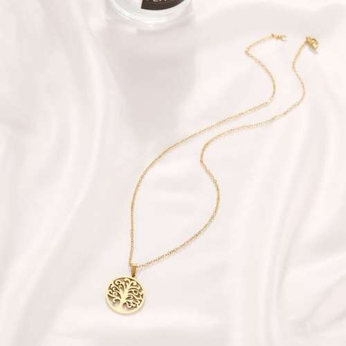 RETAIL PRICE:R1 499 Titanium ( NEVER FADE) `Tree Of Life ` Necklace 45 cm (SILVER ONLY)