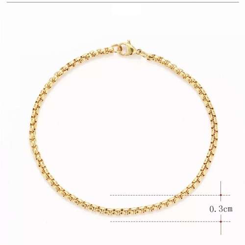 RETAIL PRICE: R 1 399 (NEVER FADE) Titanium Fine Rolo Bracelet 22 cm (SILVER ONLY)