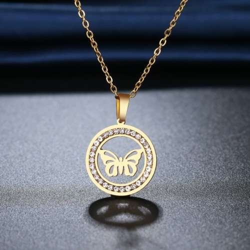 Retail Price:R1 299 (NEVER FADE)Titanium Butterfly Necklace 45 cm (SILVER ONLY2