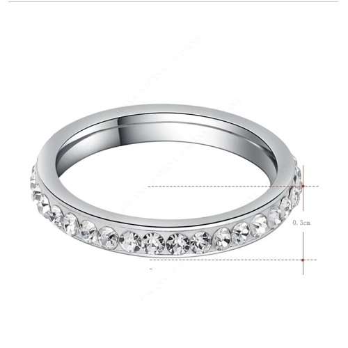 RETAIL PRICE: R 1 999 Titanium (NEVER FADE) Diamond Ring Size 9 US (SILVER ONLY)