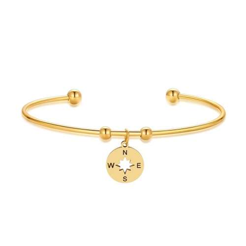 RETAIL PRICE: R 1299 Adjustable Titanium "Nautical" Charm Bangle (SILVER ONLY)