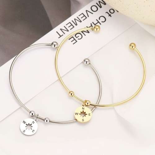 RETAIL PRICE: R 1299 Adjustable Titanium "Nautical" Charm Bangle (SILVER ONLY)