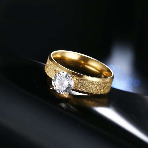 Retail Price: R 2 699 Titanium (NEVER FADE) Ring With Simulated Diamond Size 10 US (SILVER ONLY)