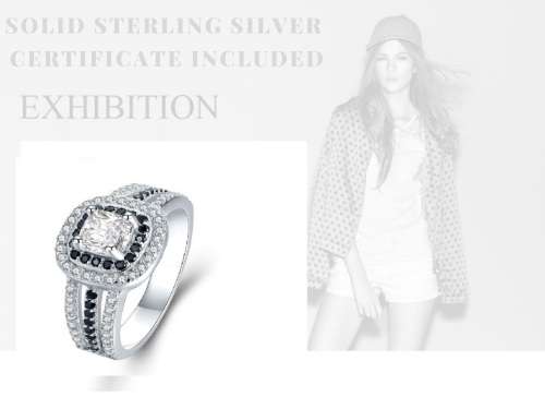 *925 STERLING SILVER 0.75CT MOISSANITE RING*