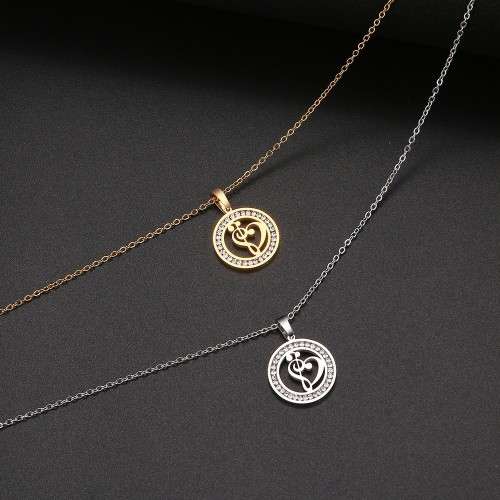 TITANIUM (NEVER FADE) Love Music Necklace 45 cm (SILVER ONLY)