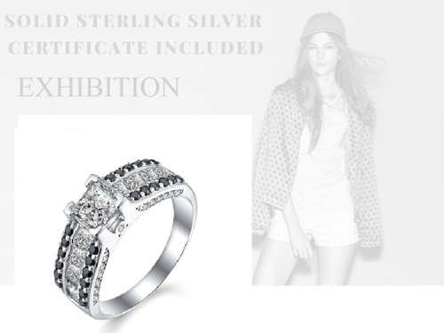 *925 STERLING SILVER 0.75CT PAVE RING*