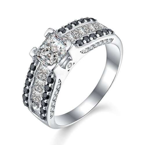 *925 STERLING SILVER 0.75CT PAVE RING*