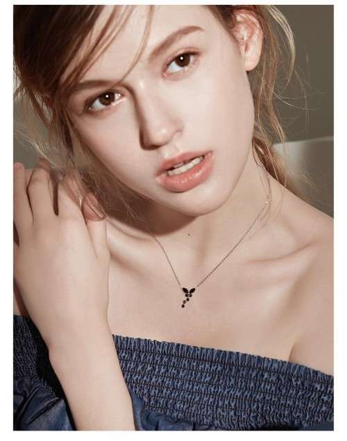 *925 STERLING SILVER 0.5CT  MOISSANITE BUTTERFLY NECKLACE*