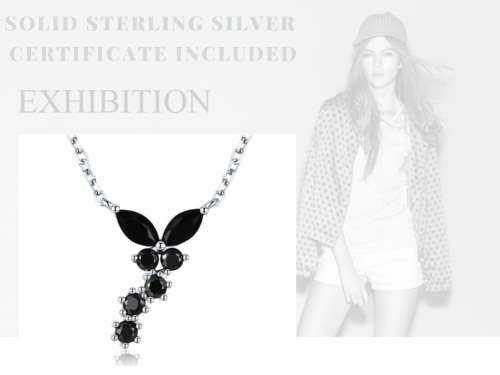 *925 STERLING SILVER 0.5CT  MOISSANITE BUTTERFLY NECKLACE*