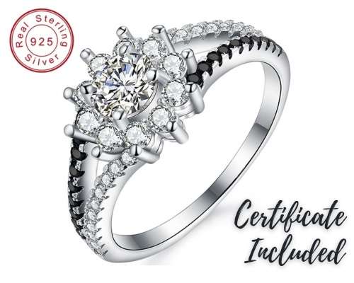 *925 STERLING SILVER 0.75CT MOISSANITE RING*