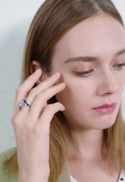 *925 STERLING SILVER 1.25 CT GORGEOUS TENSION SETTING RING*