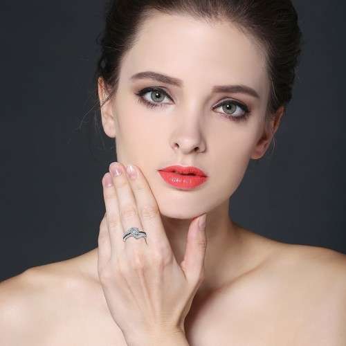 *1.25ct SOLID 925 STERLING SILVER TENSION RING *