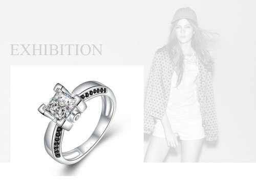 *SOLID 925 STERLING SILVER 1.25CT CUSHION CUT RING*