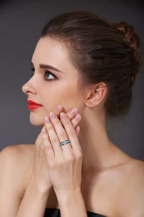 *2CT SOLID 925 STERLING SILVER PAVE RING *