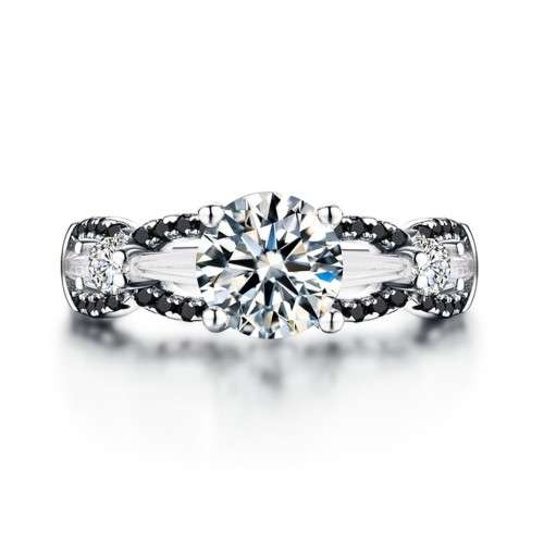 *1.25ct SOLID 925 STERLING SILVER MODERN PRINCESS CUT RING *