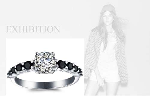 *1CT SOLID 925 STERLING SILVER PRINCESS CUT RING *