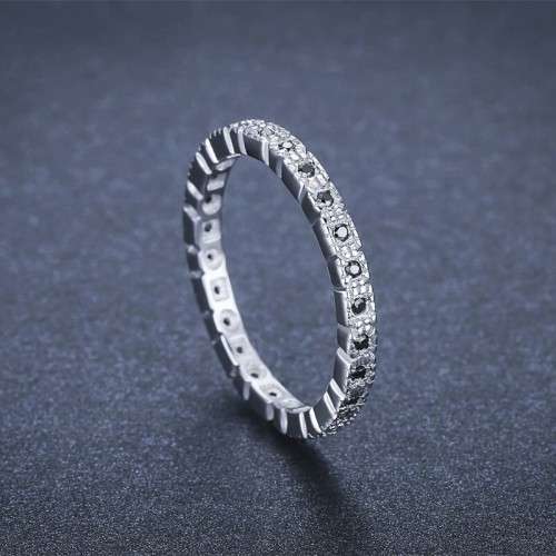 *SOLID 925 STERLING SILVER ETERNITY RING *