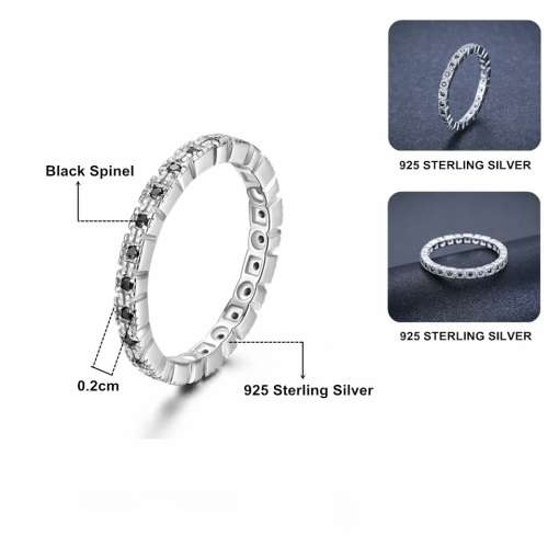 *SOLID 925 STERLING SILVER ETERNITY RING *