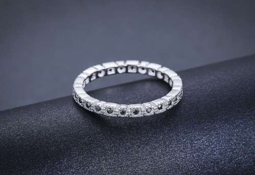 *SOLID 925 STERLING SILVER ETERNITY RING *