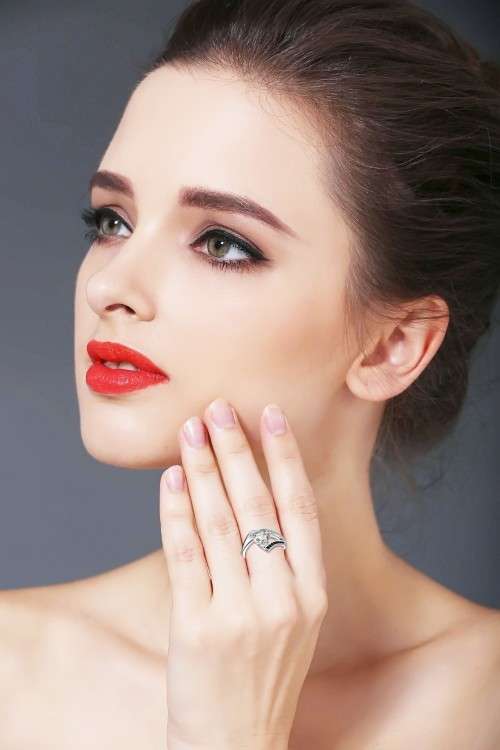 *1.25CT SOLID 925 STERLING SILVER HEART CUT RING*