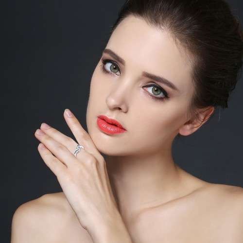 *1.5CT SOLID 925 STERLING SILVER TENSION RING*