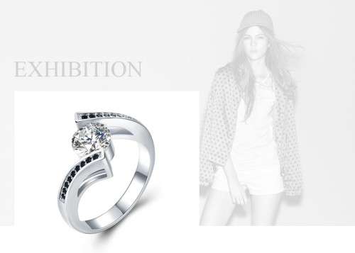 *1.5CT SOLID 925 STERLING SILVER TENSION RING*