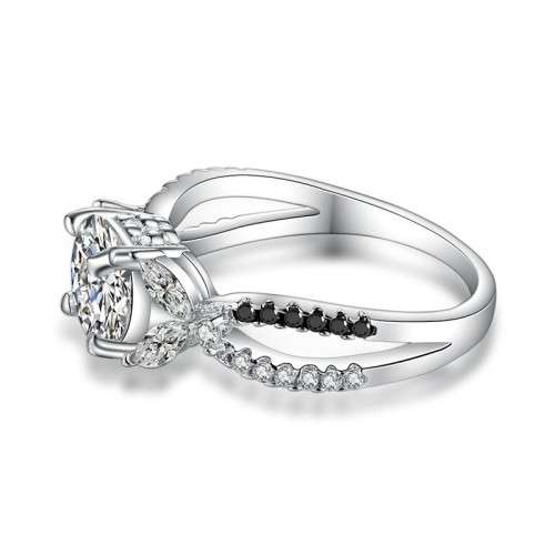 *1.25ct SOLID 925 STERLING SILVER INFINITY RING*