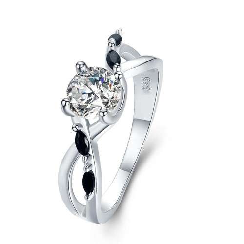 * 1 CT SOLID 925 STERLING SILVER RING*