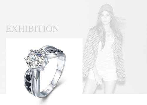 * 1.5 CT SOLID 925 STERLING SILVER RING*