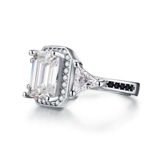 * 3 CT SOLID 925 STERLING SILVER RING*