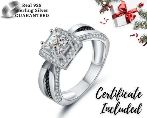 * 1.5 CT SOLID 925 STERLING SILVER RING*