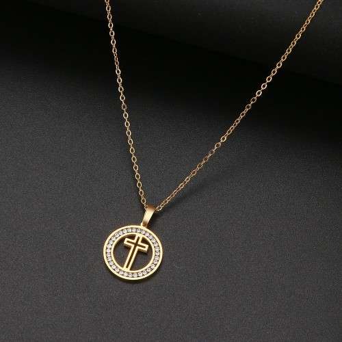 TITANIUM (NEVER FADE) Cross Necklace 45 cm (SILVER ONLY)