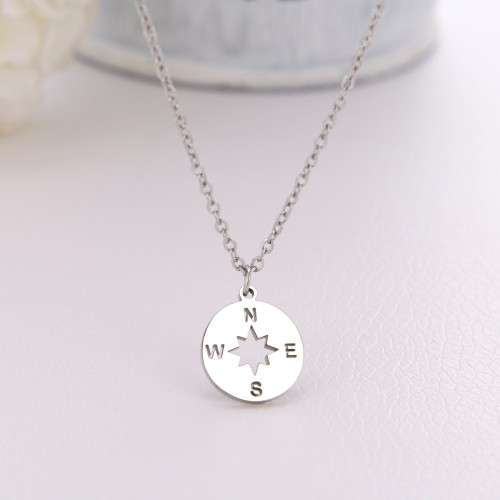 TITANIUM (NEVER FADE)"Nautical" Necklace 45 cm (SILVER ONLY)