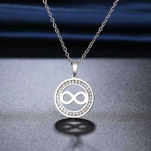 Retail Price R999 TITANIUM (NEVER FADE) INFINITY Necklace 45cm (SILVER ONLY)